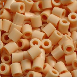 Strijkkralen, afm 5x5 mm, gatgrootte 2,5 mm, medium, lichtpoeder (32228), 6000 stuk/ 1 doos [HOB-751071]