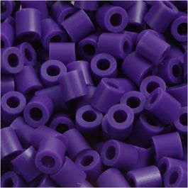 Perles à repasser, dim. 5x5 mm, diamètre intérieur 2,5 mm, medium, violet foncé (32234), 1100 pièces/ 1 Pq. [HOB-751110]