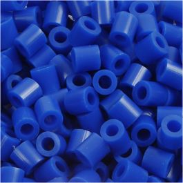 Perles à repasser, dim. 5x5 mm, diamètre intérieur 2,5 mm, medium, bleu foncé (32232), 1100 pièces/ 1 Pq. [HOB-751210]