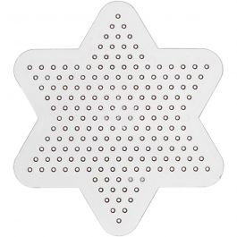 Plaque à picots, d 10cm, medium, transparent, 1 pièce [HOB-753060]