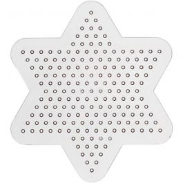 Plaque à picots, petite étoile, d 10cm, medium, 10 pièces/ 1 Pq. [HOB-753061]