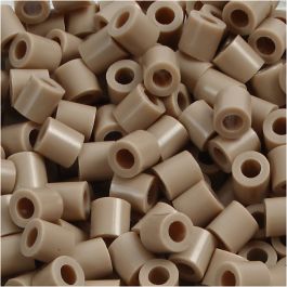 Foto kralen, afm 5x5 mm, gatgrootte 2,5 mm, medium, beige (6), 6000 stuk/ 1 doos [HOB-75506]