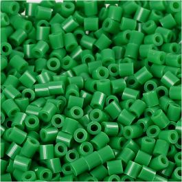 Foto kralen, afm 5x5 mm, gatgrootte 2,5 mm, medium, groen (16), 6000 stuk/ 1 doos [HOB-75516]