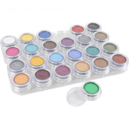 Grimas Schmink - Schminkpalet, diverse kleuren, 24x2.50 ml/ 1 stuk [HOB-77004]