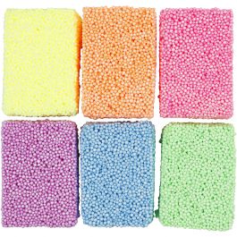 Soft Foam, couleurs néons, 6x10 gr/ 1 Pq. [HOB-78060]