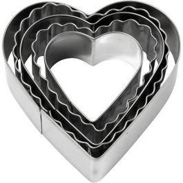 Emporte-pièces, Coeur, dim. 8cm, 5 pièces/ 1 Pq. [HOB-782883]
