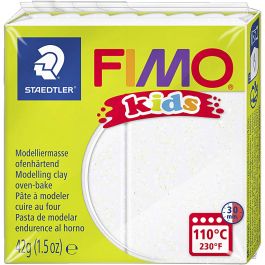FIMO® Kids Boetseerklei, glitter, wit, 42 gr/ 1 doos [HOB-78534]