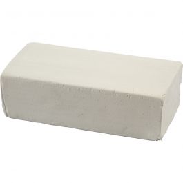Pâte à Modeler , dim. 13x6x4 cm, blanc, 500 gr/ 1 Pq. [HOB-78681]