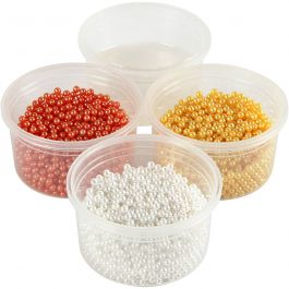 Pearl Clay®, oranje, wit, geel, 3x25+38 gr, 1 set [HOB-78718]