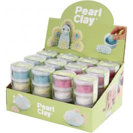 Pearl Clay®, diverse kleuren, 12 set/ 1 doos [HOB-78719]