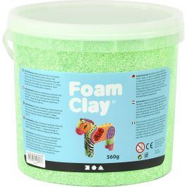 Foam Clay®, neon groen, 560 gr/ 1 emmer [HOB-78827]
