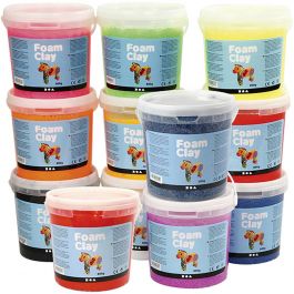 Foam Clay®, Le contenu peut varier , ass. de couleurs, 12x560 gr/ 1 Pq. [HOB-78834]