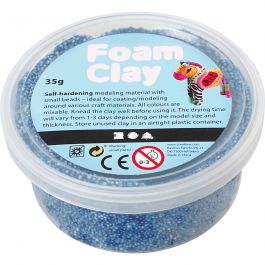 Foam Clay®, blauw, 35 gr/ 1 Doosje [HOB-78922]