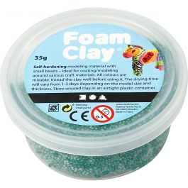 Foam Clay®, donkergroen, 35 gr/ 1 Doosje [HOB-78954]