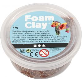 Foam Clay®, bruin, 35 gr/ 1 Doosje [HOB-78955]