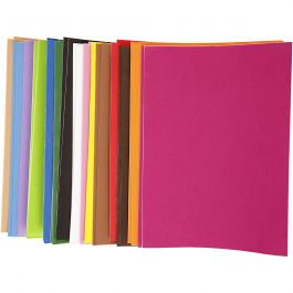 EVA foam vellen, zelfklevend, A4, vel 210x297 mm, dikte 2 mm, 30 div vellen/ 1 doos [HOB-79026]