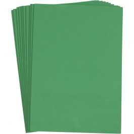 Feuille De Mousse EVA, A4, feuille 210x297 mm, ép. 2 mm, vert foncé, 10 flles/ 1 Pq. [HOB-79036]