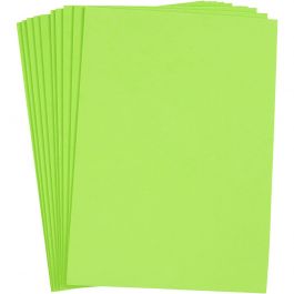 Feuille De Mousse EVA, A4, feuille 210x297 mm, ép. 2 mm, vert clair, 10 flles/ 1 Pq. [HOB-79037]