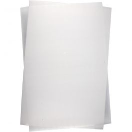 Vellen krimpfolie, vel 20x30 cm, dikte 0,3 mm, mat transparant, 100 vel/ 1 doos [HOB-79088]