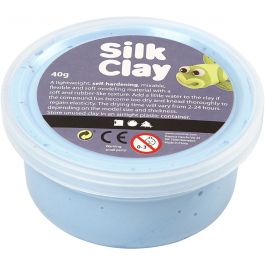 Silk Clay®, neon blauw, 40 gr/ 1 Doosje [HOB-79117]