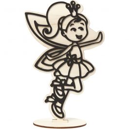 Figuur om te decoreren, fee, H: 21 cm, 1 stuk [HOB-791953]
