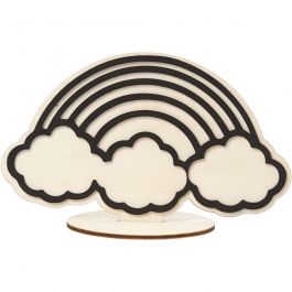 Figuur om te decoreren, regenboog, H: 10,5 cm, 1 stuk [HOB-791955]