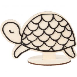 Figurine décorative, tortue, H: 10cm, 1 pièce [HOB-791958]