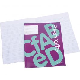 Cahier d'exercices à papier ligné, A1,A2,A3,A4,A5,A6,A7,C6,C7,z-fold,Z-folded, dim. 17x21 cm, 64 , 70 gr, 25 pièce/ 1 Pq. [HOB-115230]