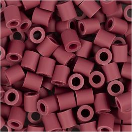 Les Perles NABBI BioBeads, dim. 5x5 mm, diamètre intérieur 2,5 mm, medium, burgundy, 1000 pièces/ 1 Pq. [HOB-9067640]