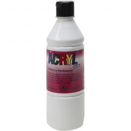 Peinture Acrylique, blanc, 500 ml/ 1 flacon [HOB-636001]