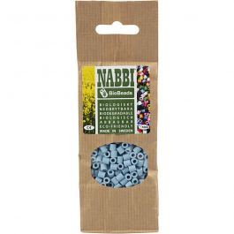 BioBeads van NABBI, afm 5x5 mm, gatgrootte 2,5 mm, medium, pastel groen, 1000 stuk/ 1 doos [HOB-9067650]