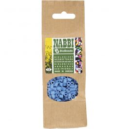BioBeads van NABBI, afm 5x5 mm, gatgrootte 2.5 mm, medium, blauw, 1000 stuk/ 1 doos [HOB-9067790]