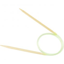 Aiguilles à tricoter circulaires, L : 40 cm, dim. 4,5 mm, 1 pièce [HOB-422720]