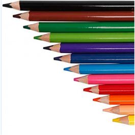 Crayons de couleur, mine: 5 mm, Couleurs assorties, Jumbo, 144assortis [HOB-968172]