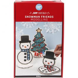 Sneeuwpop met kerstboom, 1 set [HOB-97071]