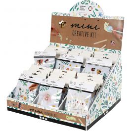 Présentoir de table avec des Mini Kit DIY, H : 539 mm, 42 set/ 1 Pq. [HOB-977319]