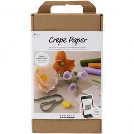 Starter Hobbyset Crêpepapier, diverse kleuren, 1 doos [HOB-97738]