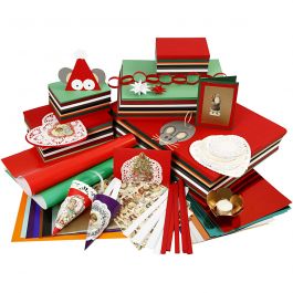Noël Traditionnel à Bon Prix, ass. de couleurs, 1 set [HOB-99205]