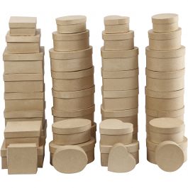 Dozen, H: 5-7,5 cm, d 10-18 cm, 72 stuk/ 1 doos [HOB-99281]