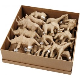 Jungledieren, H: 7,5-10 cm, 32 stuk/ 1 doos [HOB-99382]