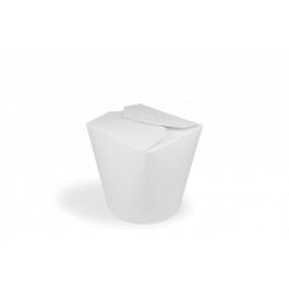Boîte de nouilles Wok Carton 9,4x9,7 cm 26oz 750ml Blanc (500 pcs) [TK-9987002]