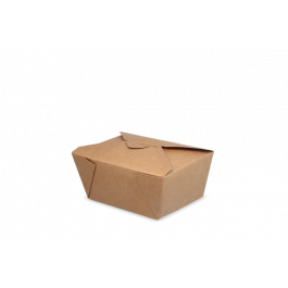 Oosterse Maaltijdbox 9x6,3x11,3 cm 750ml kraft (450 stuks) [TK-9987066]