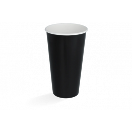 Milkshakebeker karton groot 560ml Ø9 cm 20oz zwart FSC®Mix (500 stuks) [TK-9987083]