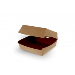Menubox / Hamburgerbak 20x8,8x20 cm FSC®Mix kraft (300 stuks) [TK-9987220]