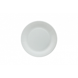 Assiette en carton Ø18cm blanc (50 pcs) [TK-9987246]