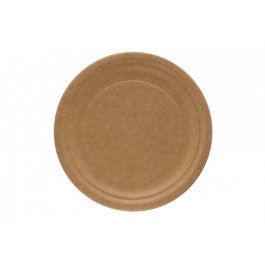 Assiette en carton Kraft Ø23 cm (400 pcs) [TK-9987249]