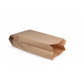 Snackzakken geperforeerd papier (1 pond) 14x8x32 cm kraft 50gr (1.200 stuks) [TK-9987486]