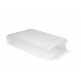 Snackzakken geperforeerd papier (1 pond) 14x8x32 cm wit 45gr (1.300 stuks) [TK-9987487]