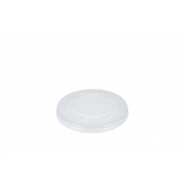 Couvercle en plastique Gobelet à milkshake plat avec croix Ø9 cm (1.000 pcs) [TK-9987536]