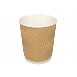 Koffiebeker 230cc 8oz Ø8 cm Ripple Kraft (500 stuks) [TK-9987542]